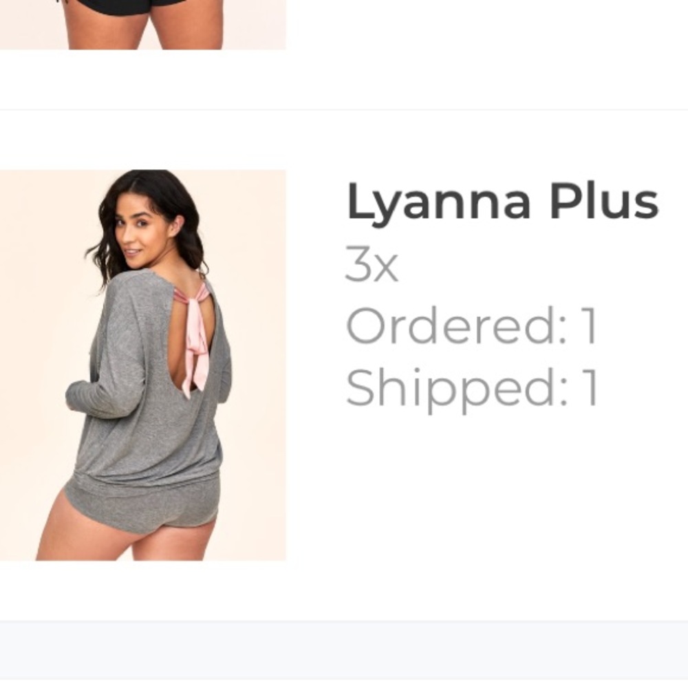 Adore Me, 3X, Lyanna, Sleep/Lounge wear. Grey.